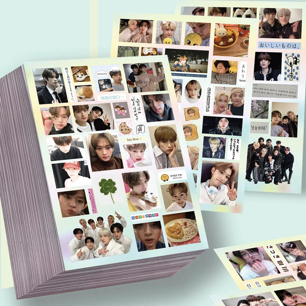 

8pcs Stray Kids Creative Cut Film Stickers SKZOO Bang Chan Felix Kpop Style Handbook Phone Case Decorative Stickers Gift