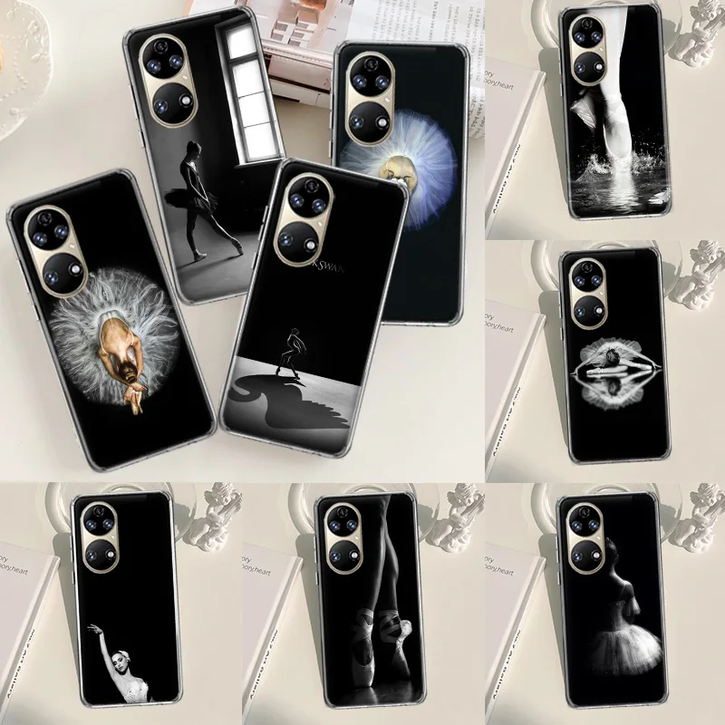 Ballerina Ballet Dance Girl Phone Case For Huawei P50 P40 Pro P30 Lite P20 P10 Mate 10 20 Lite 30 40 Pro Cover Coque