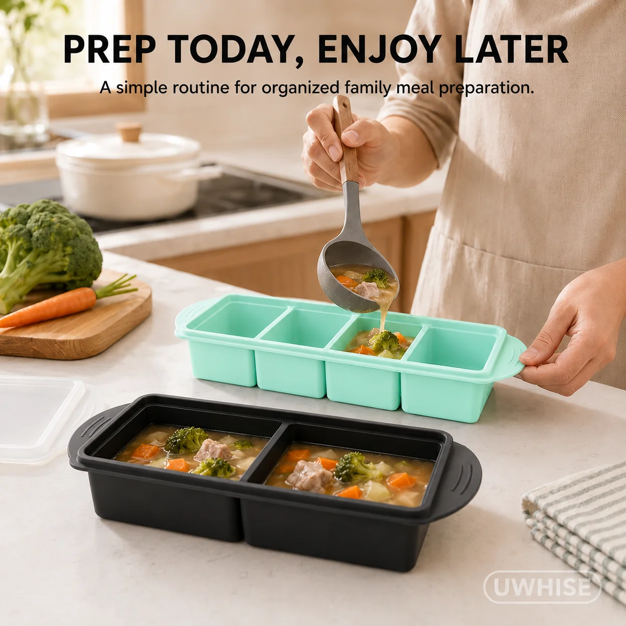 Uwhise Bandeja de Silicone par - Baby Food Prep Containers avaliação e preço