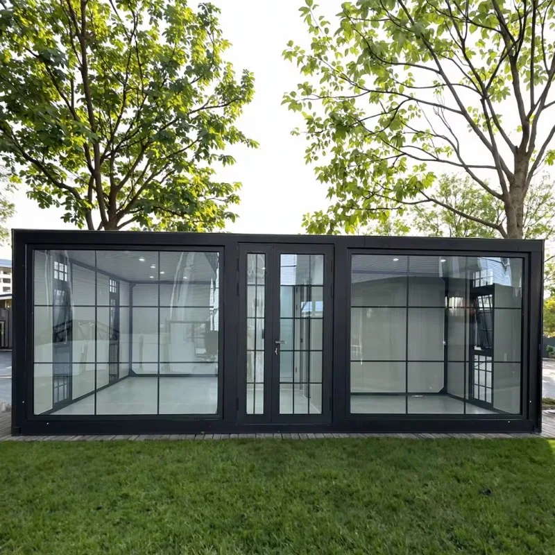 Case prefabbricate da 20 piedi Unità viventi mobili espandibili Casa prefabbricata modulare Casa contenitore pieghevole prefabbricata Piccola casa
