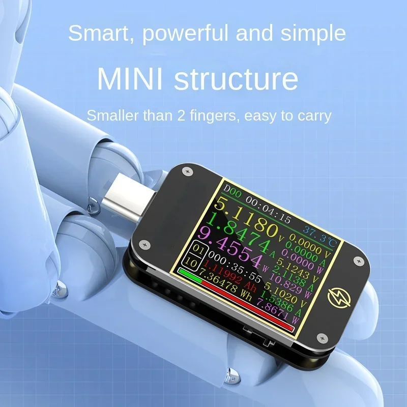 

For USB Tester FNIRSI-C1 Voltage Ammeter Type-c PD/QC Fast Charge Protocol Detection Trap