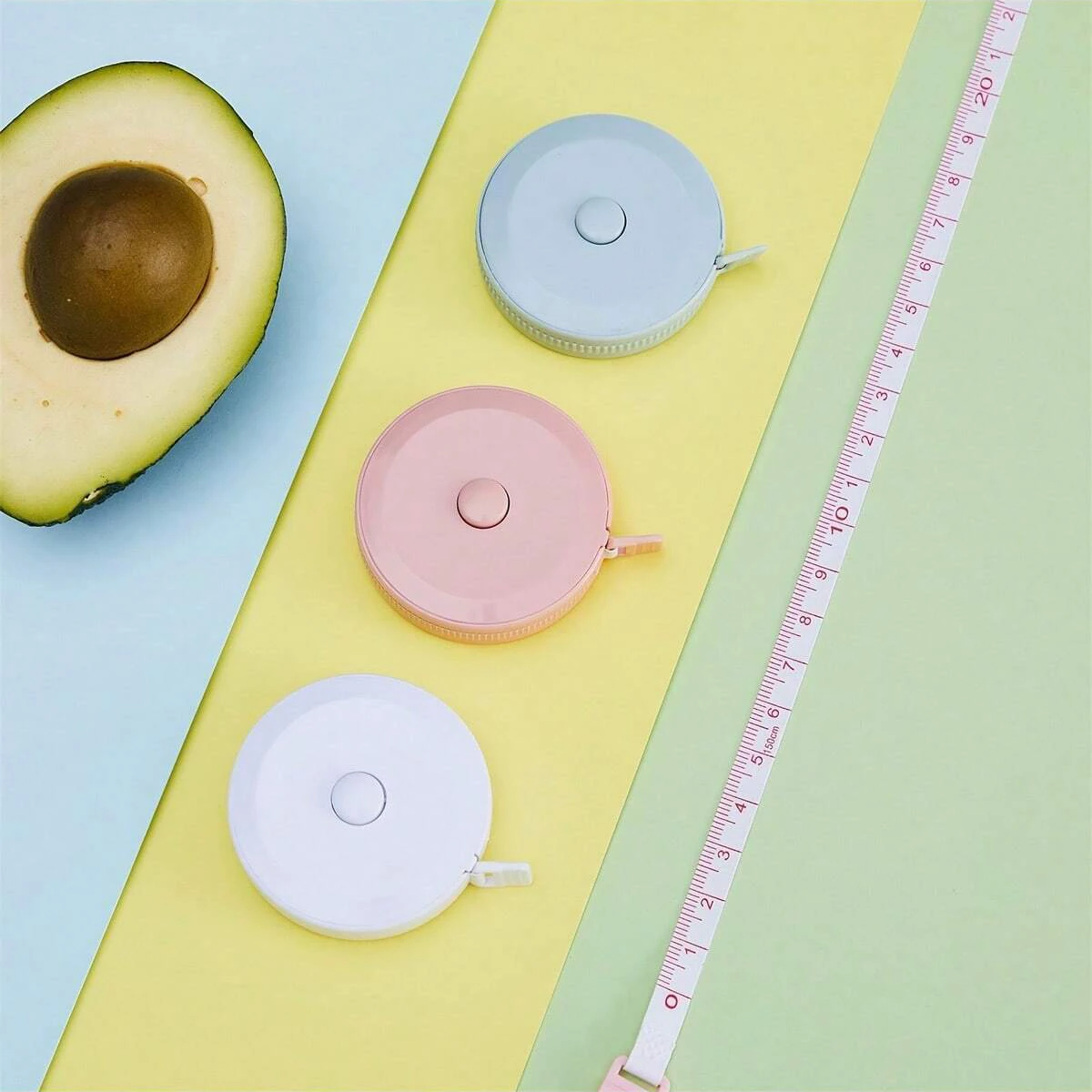 5 قطع شريط قياس مع شريط قياس مزدوج الجوانب قابل للتوسيع 60 بوصة 1.5 متر