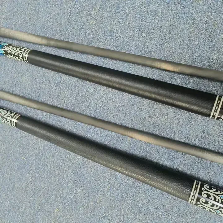 New Arrival 58Inches Real Carbon Fiber Billiard Pool Cue Leather Butt with 12.5mm Tip For Sale