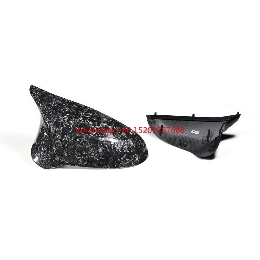 Mirrors Mirror Covers Exterior Side Mirror Housing Forged Carbon 2014+ Full Real Carbon Fiber for  F87 M2 F80 M3 F82 F83 M4