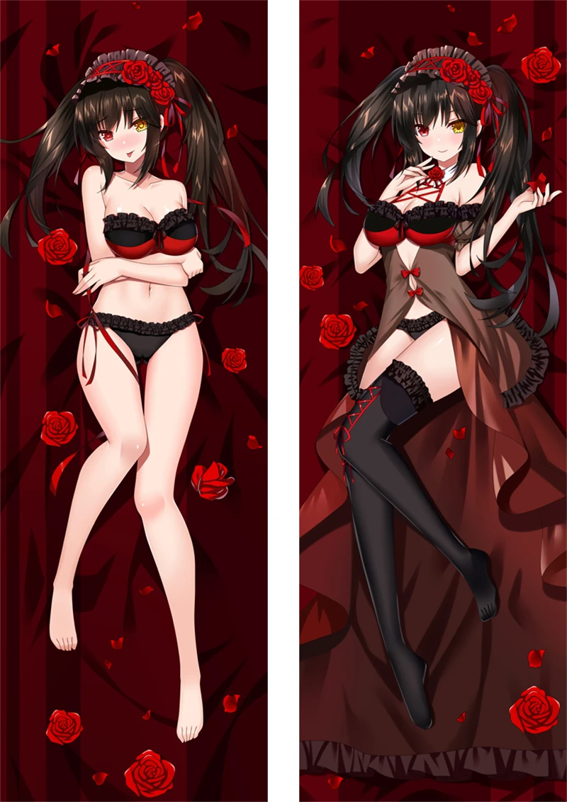 

Anime DATE A LIVE Tokisaki Kurumi Nightmare Cosplay Dakimakura Pillow Case Hugging Body Cartoon Xmas Gift No Stuffing