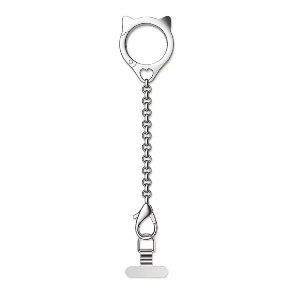 

Universal Cat Head Phone Wrist Strap Multi-Functional Detachable Phone Lanyard Alloy Hand Chain