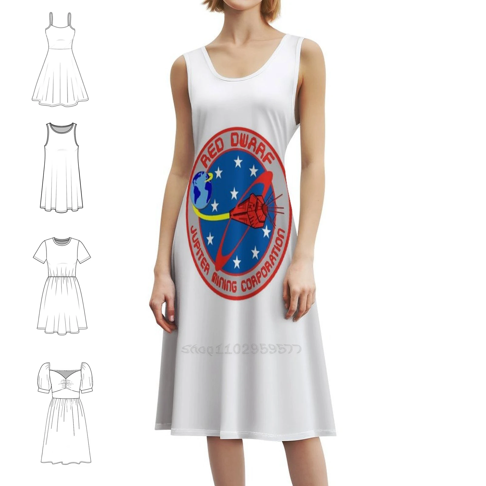 Red Dwarf-Crew Patch (Новинка) Женское уличное платье в стиле хип-хоп с графическим принтом Клубная одежда Red Dwarf Rimmer Kryten Dwarf Red