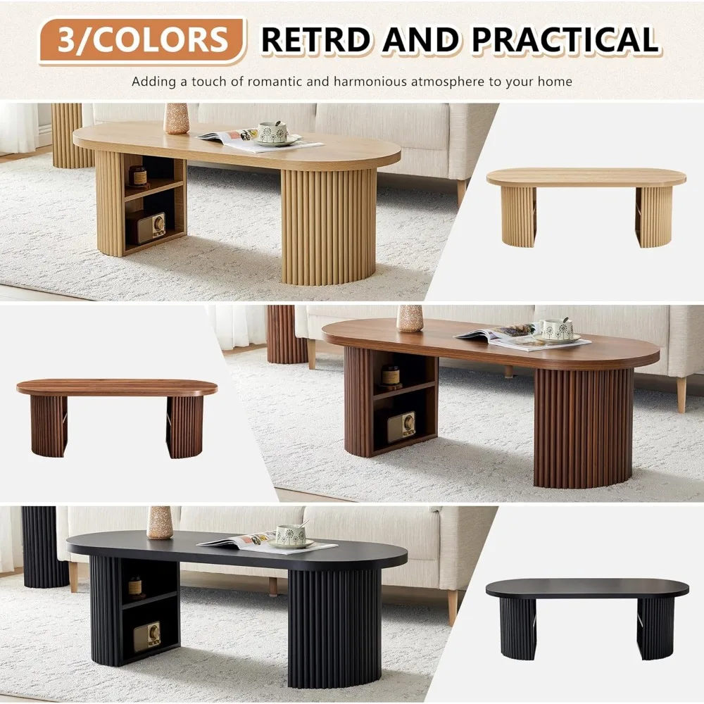 โต๊ะกาแฟทรงรีสไตล์ฟาร์มเฮาส์ยุคกลางศตวรรษ, ของตกแต่งห้องนั่งเล่นสไตล์โบโฮชิค 47 ชิ้น