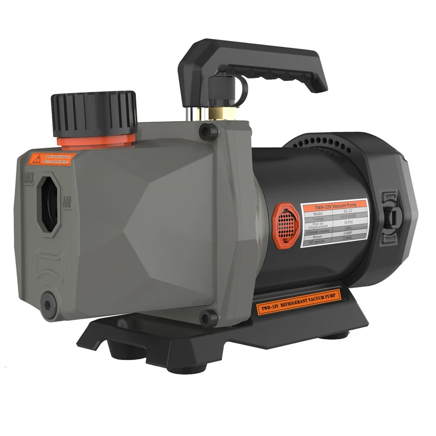 1/2HP 2.5CFM 12V Refrigerant Vacuum Pump 1/4 Air inlet Refrigeration for Car  Air Conditioning For Makita 18V Battery