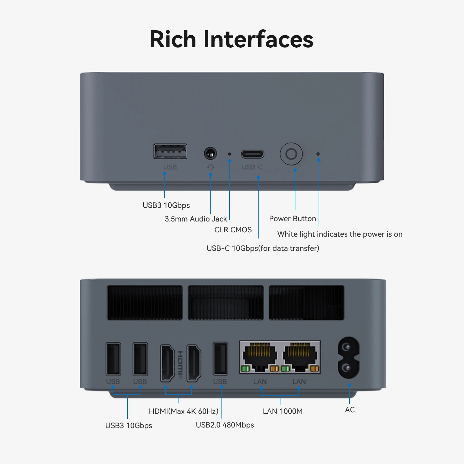 2025 Beelink EQi12-D4 I5-1235U 32GB DDR5 500GB 1TB PCIe4.0 SSD Dual LAN WiFi6 BT5.2 كمبيوتر صغير للألعاب كمبيوتر صغير للمكتب #5