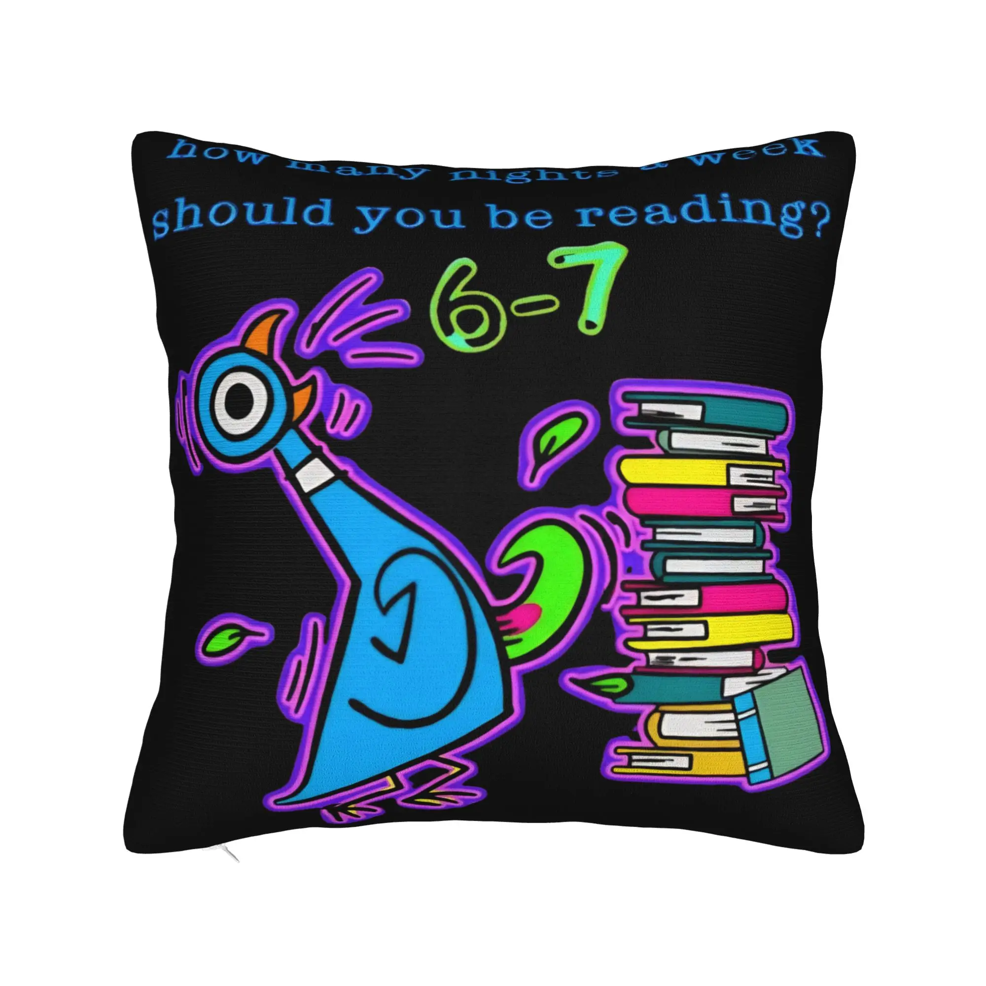 How Many Nights A Week Should You Be Reading 6-7 Pigeon Elephant Pillow Case Pillow Cover Pillowcases Wedding Party Home Decor