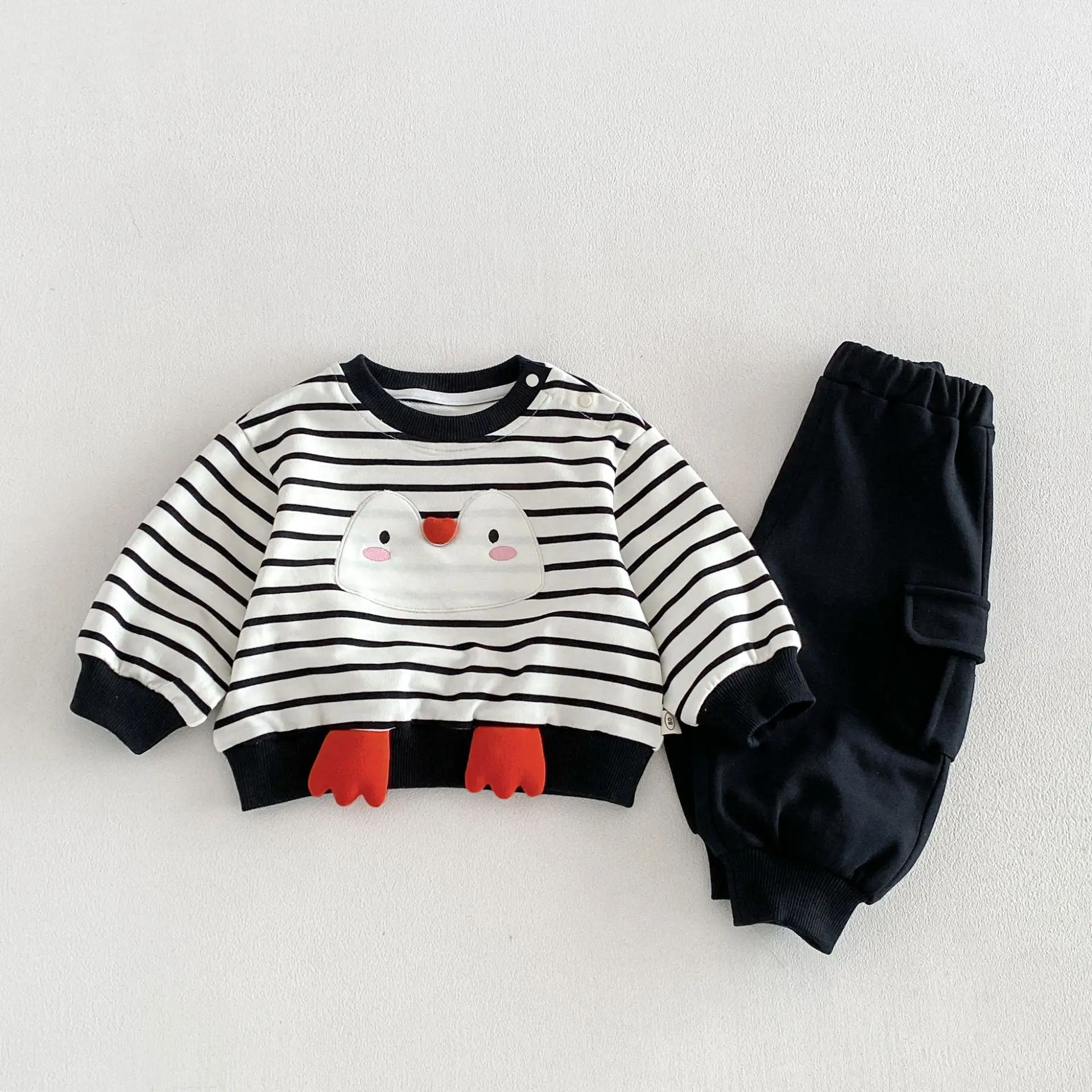 Boys Hoodie 2026 Spring and Autumn New Children's Clothing Korean Style Boys Baby Foreign Style Embroidery Lovely Hoodie