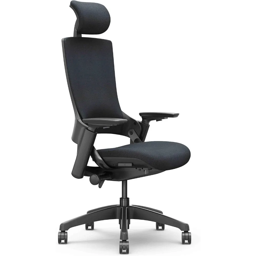 

Ergonomic High Swivel Executive Chair with Adjustable Height Head 3D Arm Rest Lumbar Support(1 pack-With headrest)