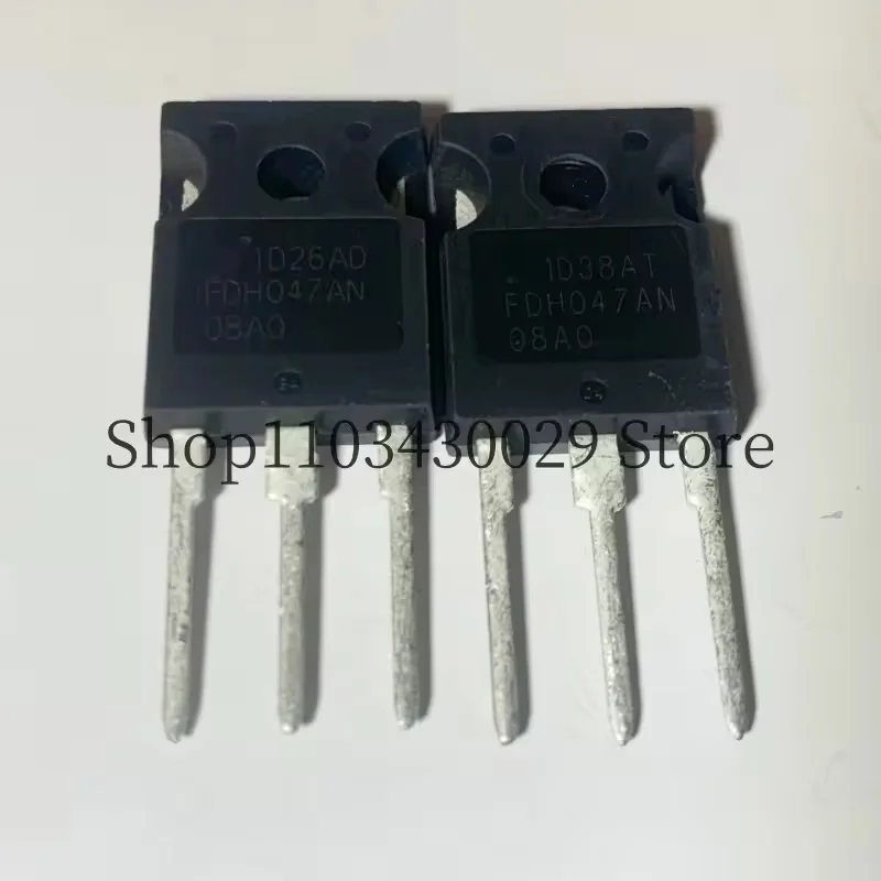10Pcs Refurbished original FDH047AN08A0 FDH047AN TO-247 80A 75V MOSFET Field Effect Tube