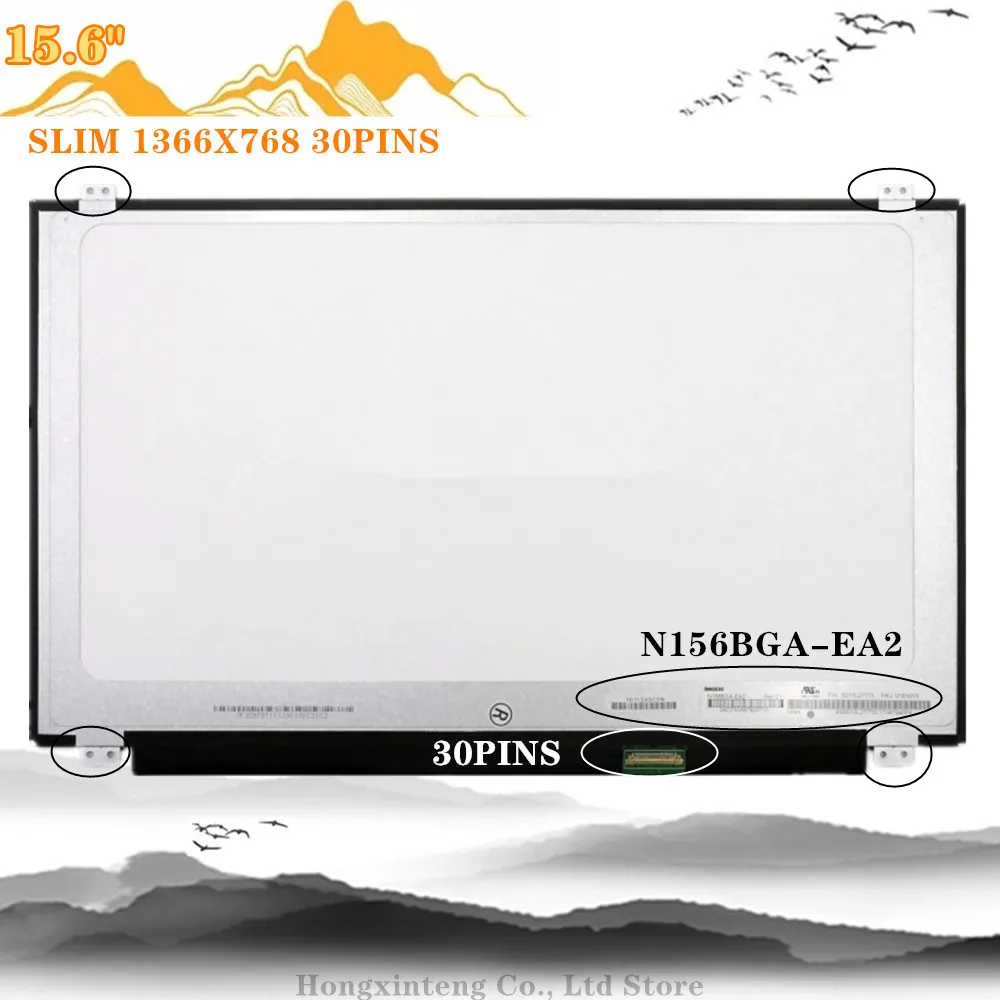 15.6 Inch SLIM NT156WHM-N42 N156BGE-EB2 LTN156AT37 B156XTN04.0 LP156WHB TP A1  For Asus D541N LAPTOP DISPLAY 1366*768 30 PINS