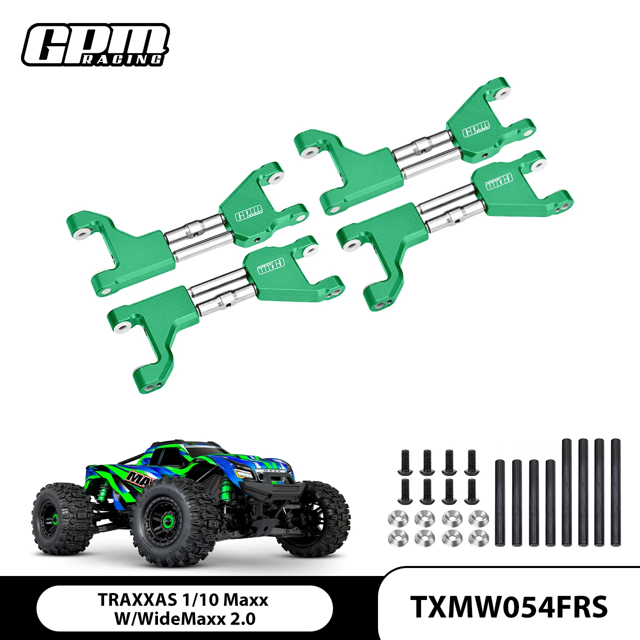 

GPM Steel Aluminum Supporting Mount With F&R Upper Arms TRAXXAS Maxx W/Widem 2.0 89086-4