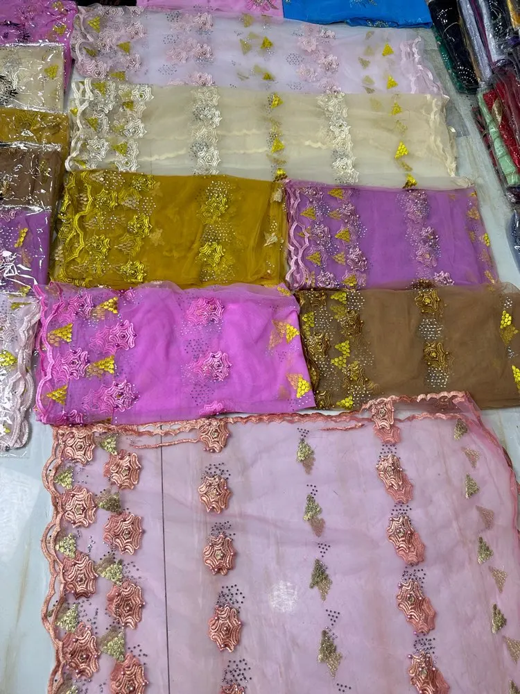 3D-Steinverzierter Neuer Dubai-Schal für Muslimische Frauen, Afrikanischer Voile-Stein-Hijab, Islamischer Hijab, Pashmina-Turban, Kopftuch mit Stickerei, Schals – Detail 14
