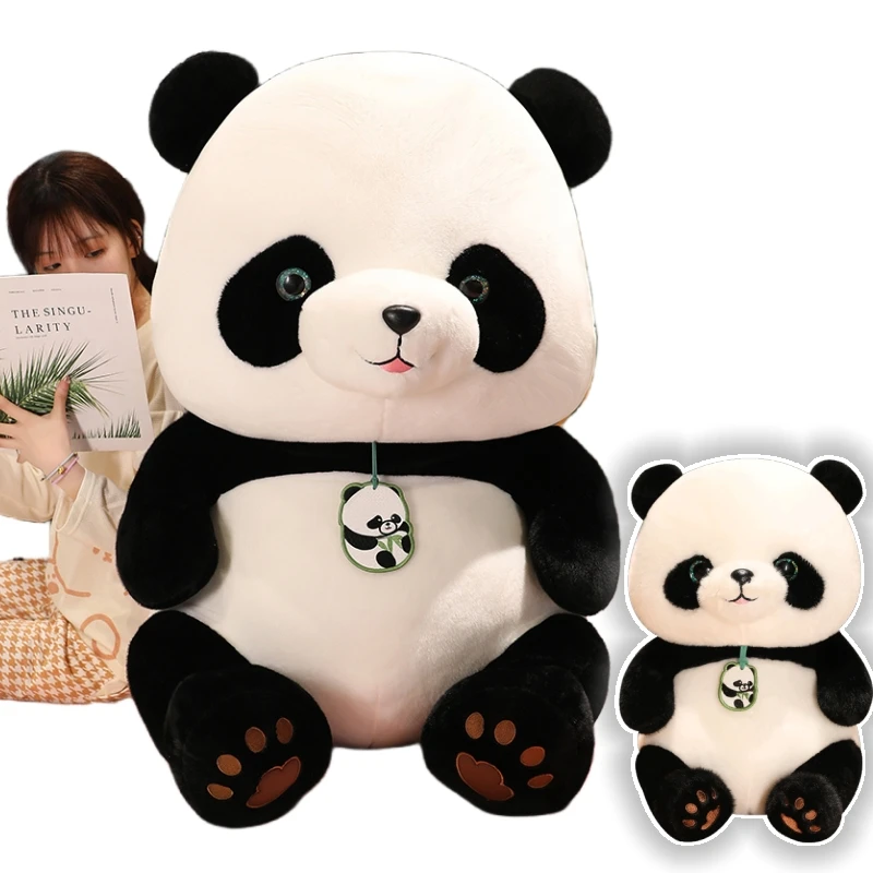 24/30/40/50cm Round Fat Panda Plush Toy Kawaii Stuffed Animals Giant Pandas Plushies Doll Anime Soft KidsToys for Girls Decor