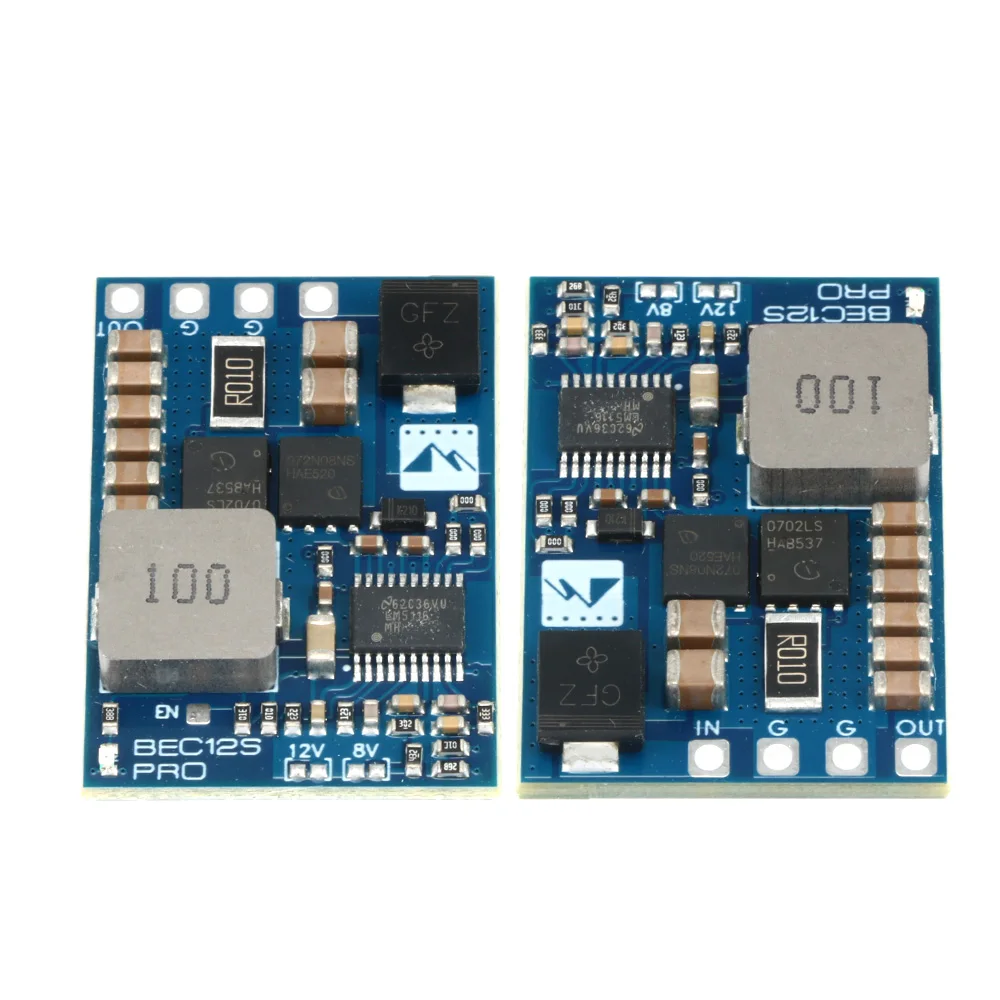 MATEK BEC12S-PRO 9-55V to 5V/8V/12V-5A BEC Module Overcurrent Protection and Self-recovery High-Performance BEC Module