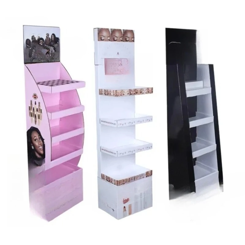

Store Retail Point of Sale Cardboard Advertising Lipstick Cosmetic Display Stand