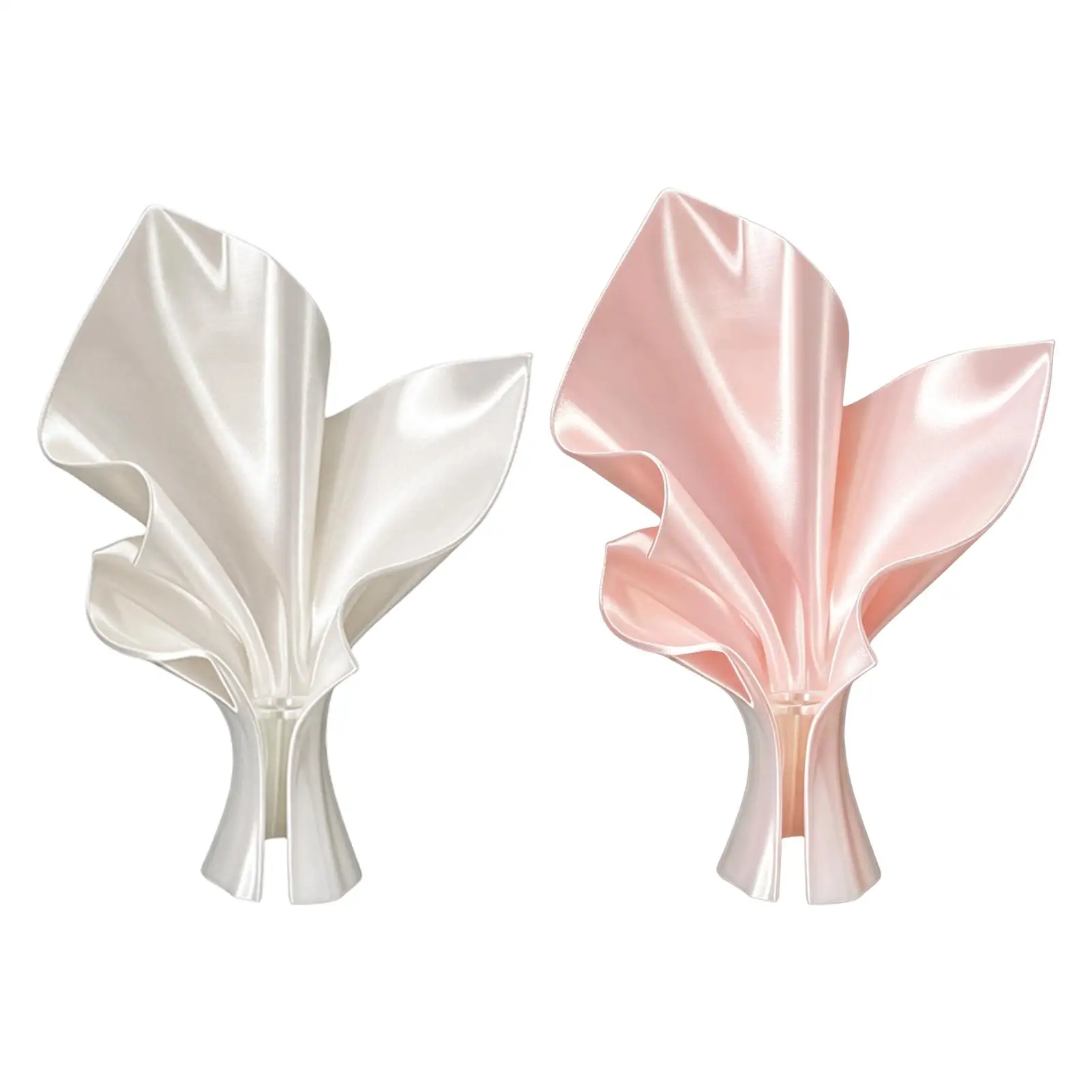 3D Printed Flower Bouquet Vase Elegant Silk Like Decorative Vase Ornament Modern Desk Decoration For Home Office