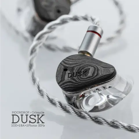 MOONDROP x Crinacle DUSK 2DD+2BA+2Planar In-ear-hörlurar med 0,78 2-polig kabel, hörlurar, 3,5 mm/USB-C-kontakt 8 best sales måndroppe skymning - №1