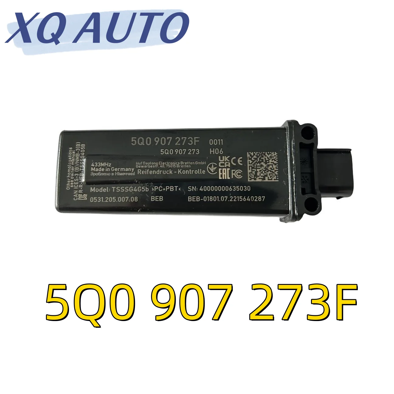 

Система контроля давления в шинах TPMS, блок управления датчиком MQB Audi Skoda Golf 7 Tiguan Passat B8 5Q0 907 273F