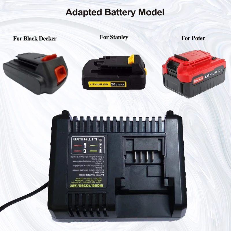 3A Fast Charger For Black Decker Power Tools Battery For Stanley PCC690L FMC609L LBXR20 Black Decker Charger Stanley Charger