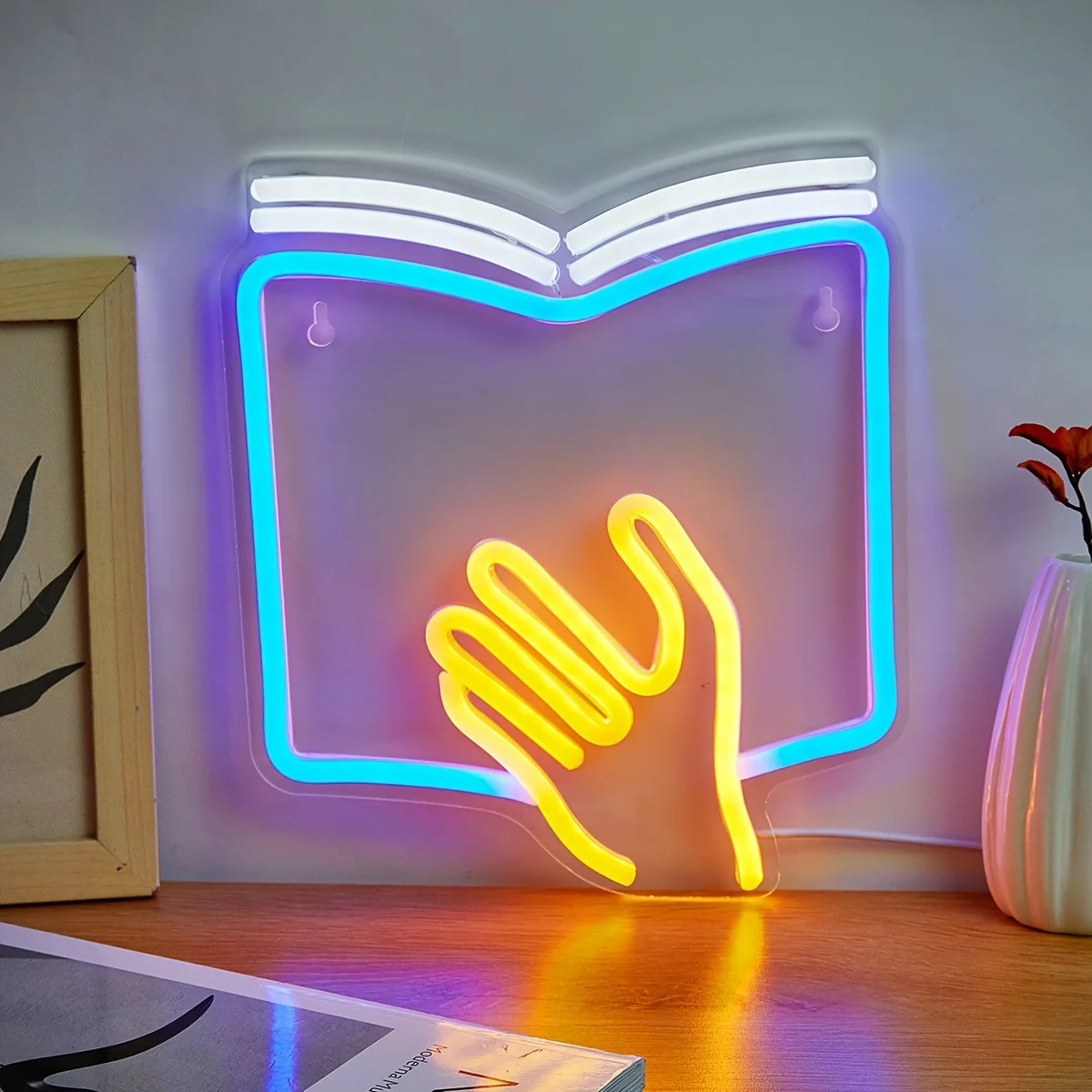

Books Neon Signs LED Textbooks Neon Lights USB Powered Wall Decor for Bedroom Study Children's Room Birthday Graduation Gift