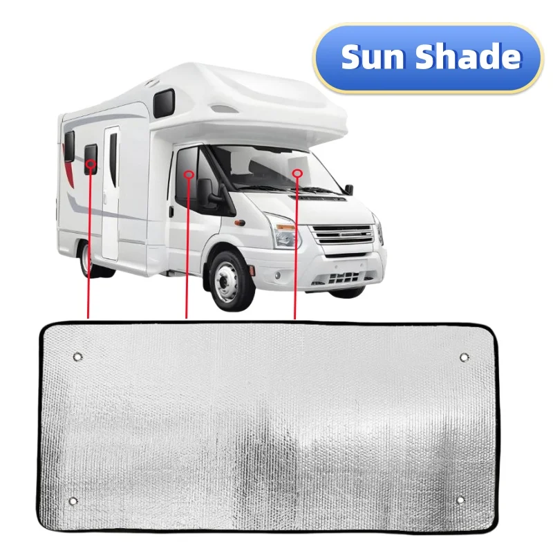 1PC Rv Sunshades 41x64cm Skylight Sun Shade Reflective Window Shade Sun Uv Protection Cover Camper Car Interior Accessories
