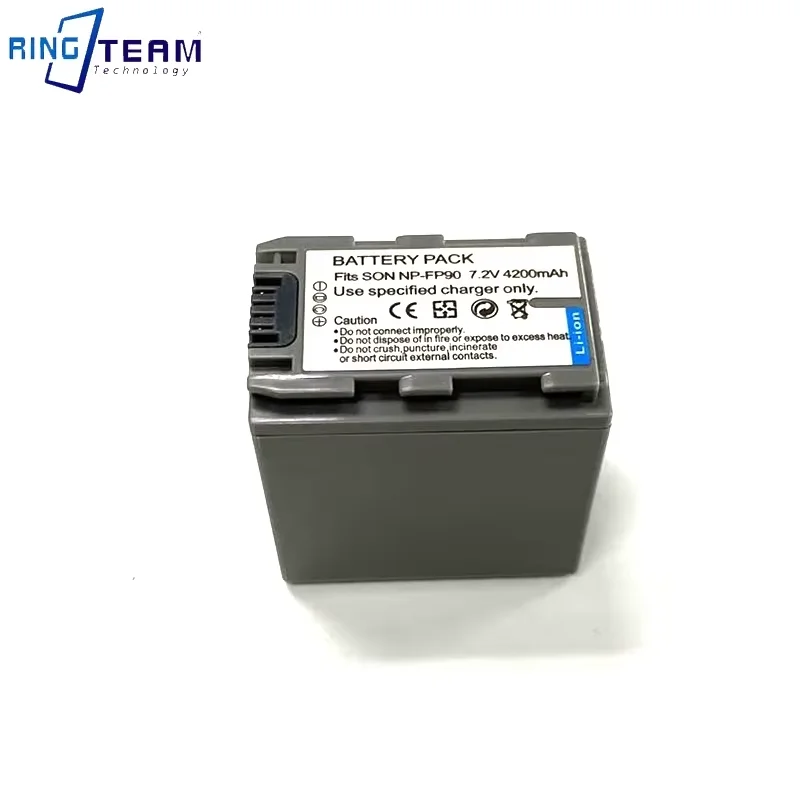 NP-FP90 NP FP90 4200mah 7.2V Camera Battery for Sony NP-FP30 NP-FP50 NP-FP70 DCR-DVD602E DCR-HC44E HDR-HC3 DCR-SR90E Batteries