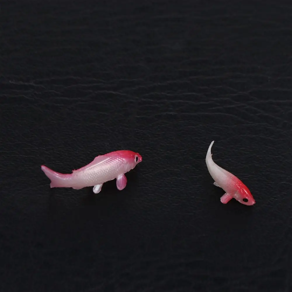 Exquisite Soft Goldfishes Models Mini Handmade Fish Tank Ornament 1:12 Simulation Fish Miniature Miniature Scene