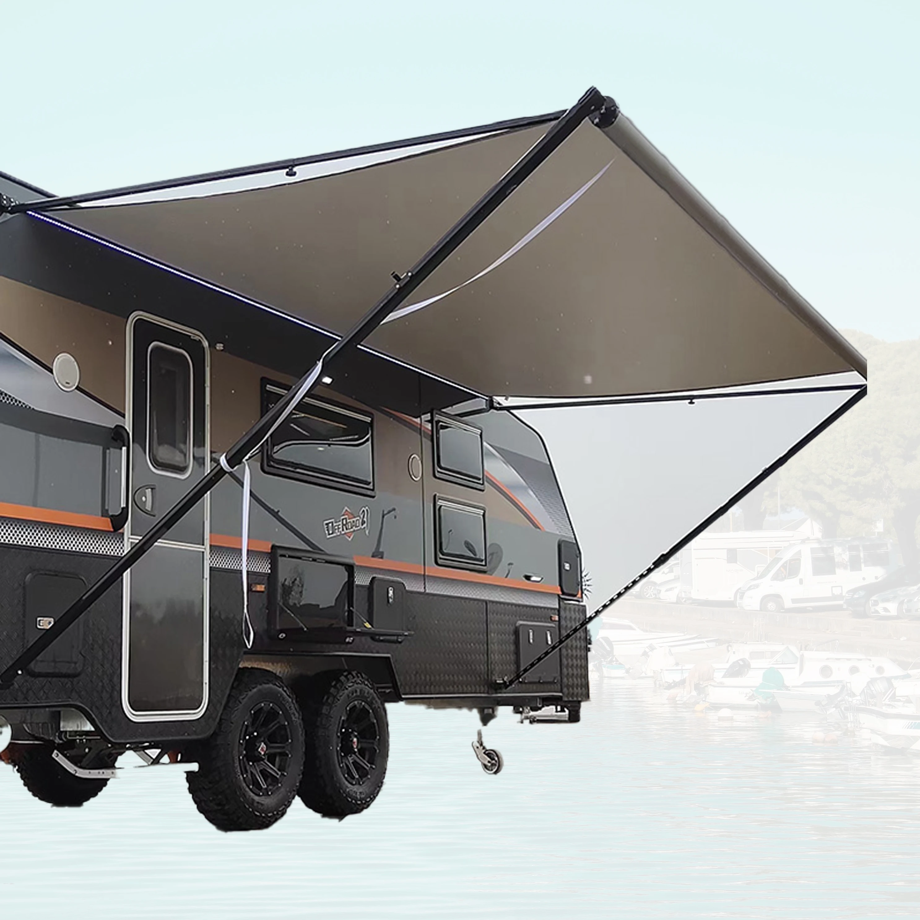 

Competitive Price China Manufacture 3*2 American Style Awning With Remote For Different Kinds Of RVs