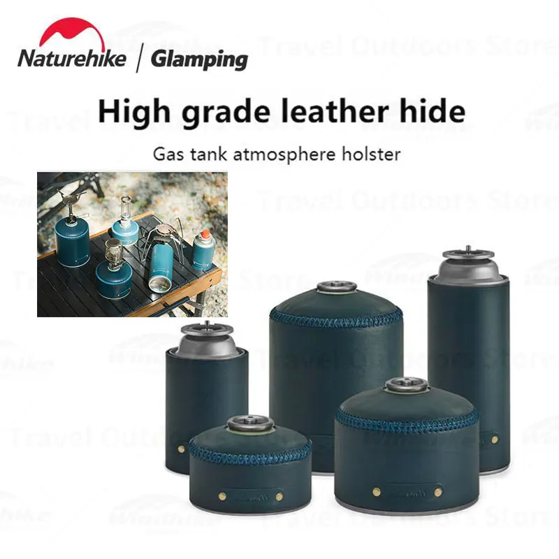 

Naturehike кемпинг газовый бак кожаный чехол 5 видов стилей ретро газ может защитный чехол Премиум текстура воздуха обертка для бутылки