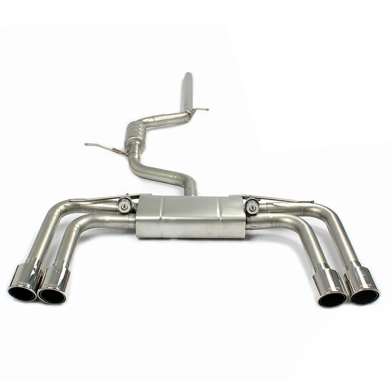 

high flow Catback Exhaust For AUDI A3 1.4T 1.8T 2.0T 2014 Stainless Steel Car Exhaust System Acoustical Damper Exhaust