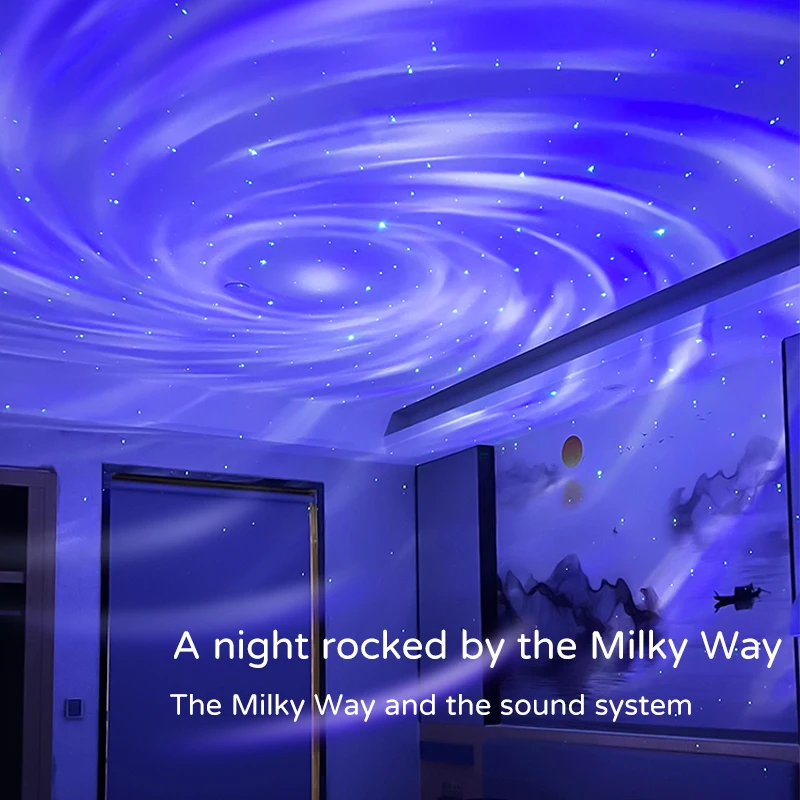 Magic Box Starry Sky Galaxy Projector Star Night Lights Remote+ Speaker Projection Lamp Home Bedroom Kids Nightligh