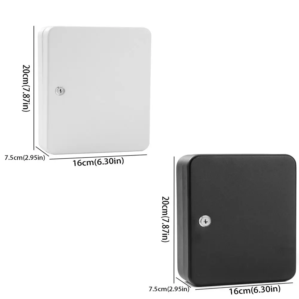 Metal Construction Key Box Code Lock Wall Mount Key Cabinet Security Lock Holds 20 Keys Key Storage Box Home Storage
