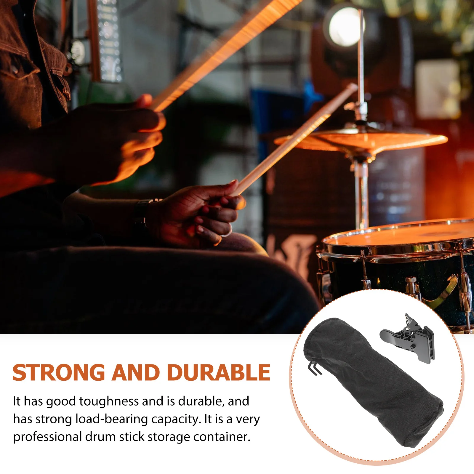 

Drum Stick Storage Bucket Sticks 5a Perkusja Pad Practice Drumsticks for Case Bags Holsters Holder