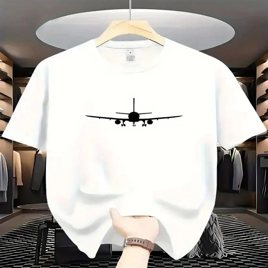 

Men'S Big and Tall Pilot T-Shirt Featuring an Airplane And Aviation Logo Design - 'I'M a Pilot' Slogan Available in White And B