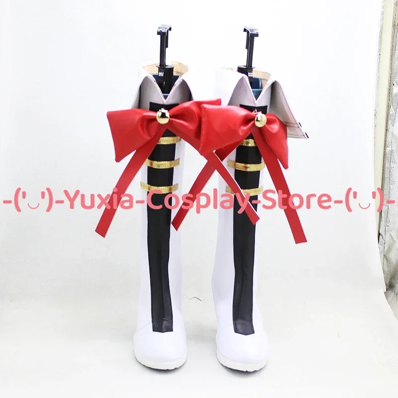 Yuxiacosplay! Uma Musume Pretty Derby Gold Ship Cosplay Shoes Anime Game Character Prop PU Leather Boots Halloween Party Costume