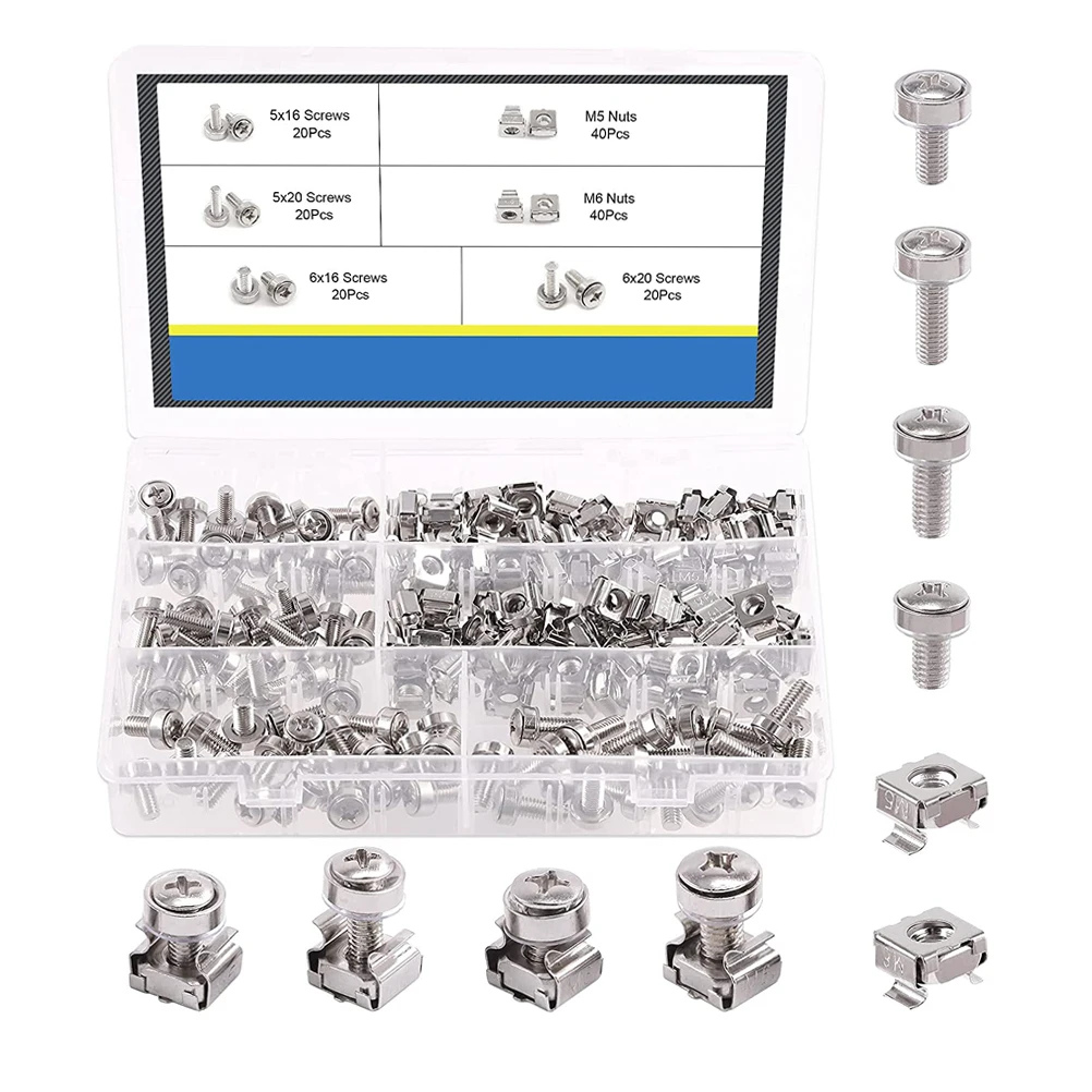 

Set Mount Server Rack Rack Mounting Cage Mount Screws Computer Nuts Cage Nuts Server Frame Cold Weather