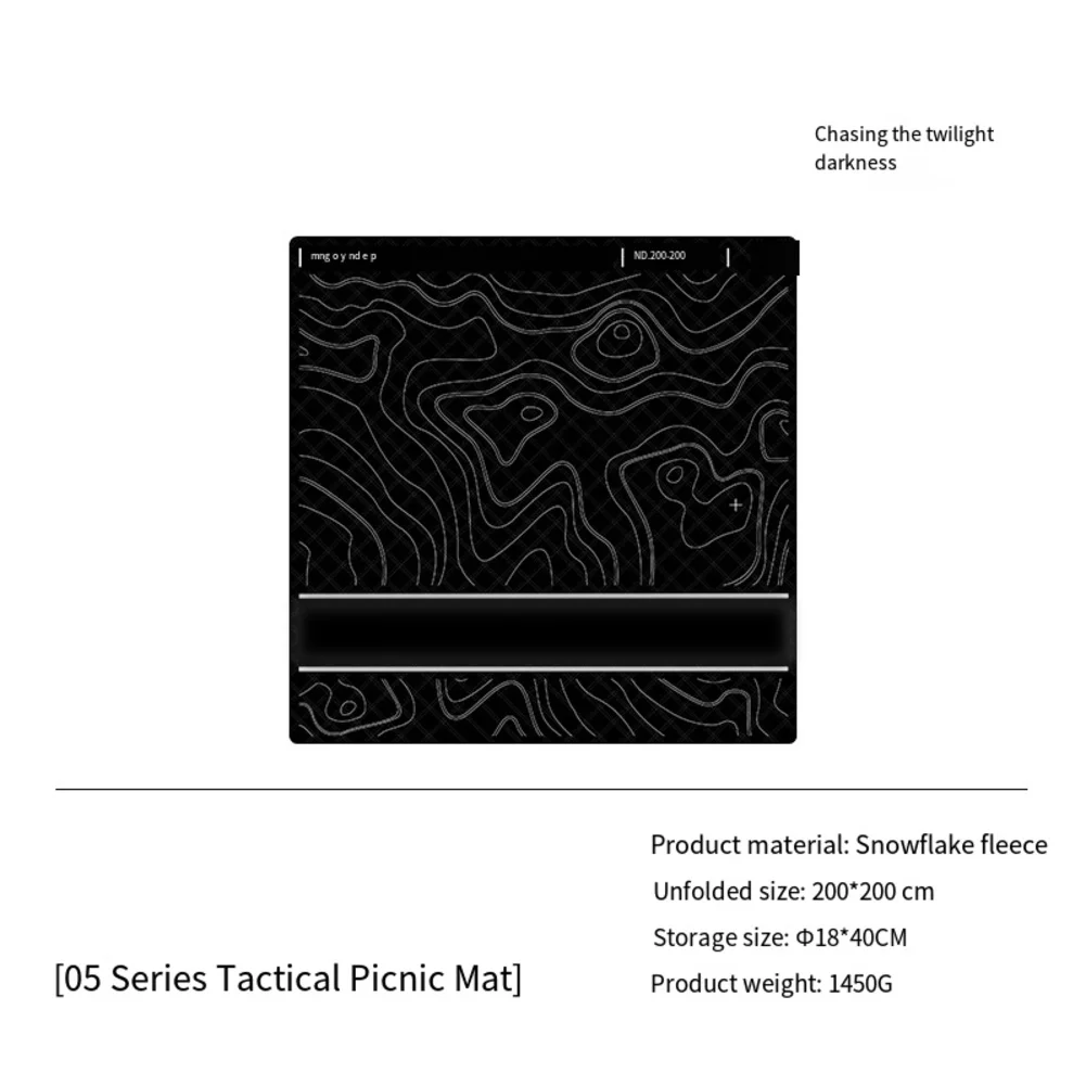 

Camping and Picnic Blanket with Waterproof Features Soft Snowflake Velvet for Comfort Portable Design for Easy Storage