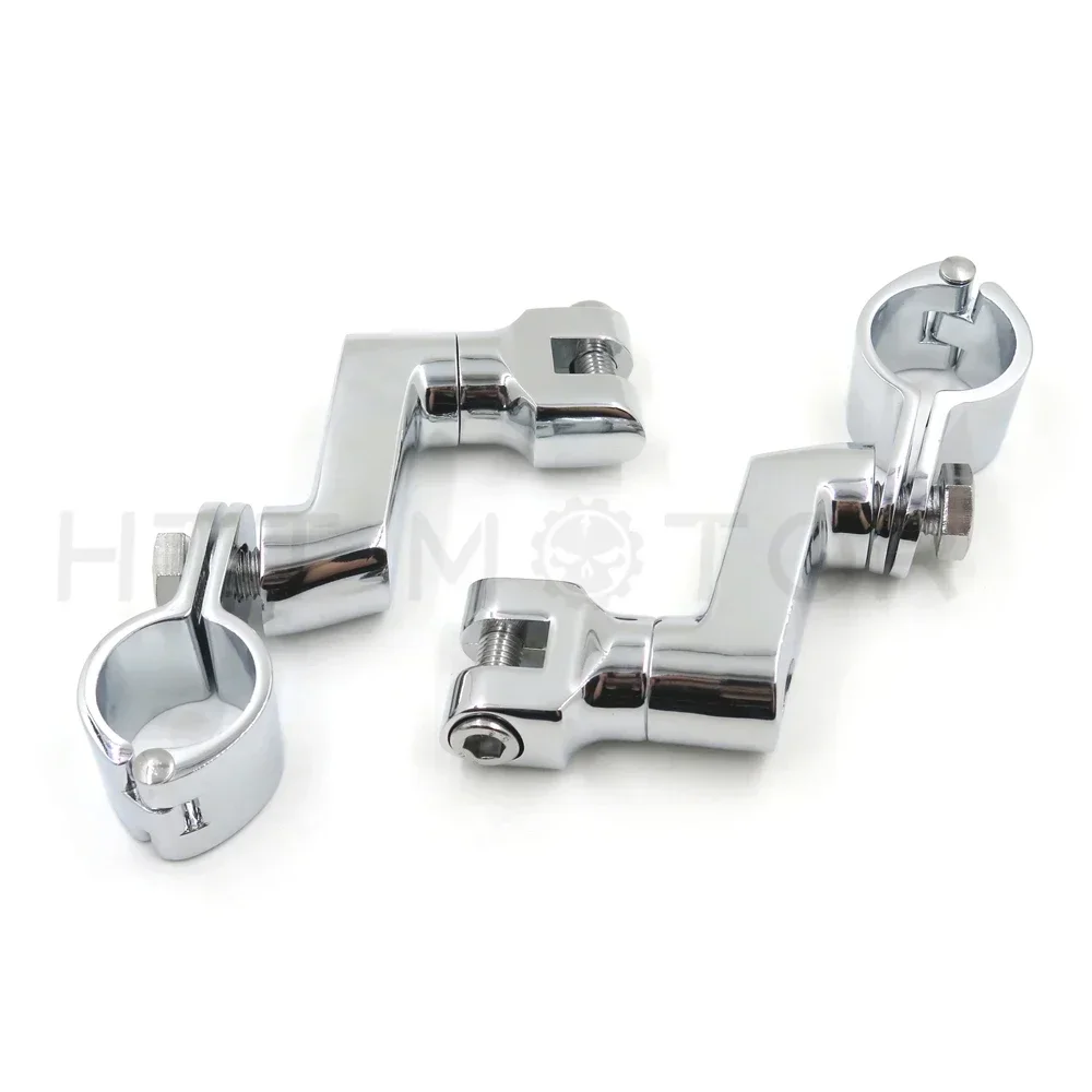 

Aluminum Offset Highway Foot Peg Mounts with 1" Magnum Clamps For Harley Davidson Aftermarket Motorcycle Parts