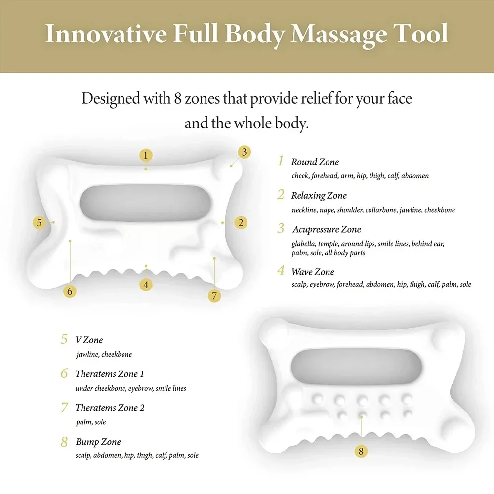 グアシャ-フェイシャルマッサージボード,ボディスキンケア,リラクゼーションスクレーパー,フェイスメンテナンス,マッスルリリーフ