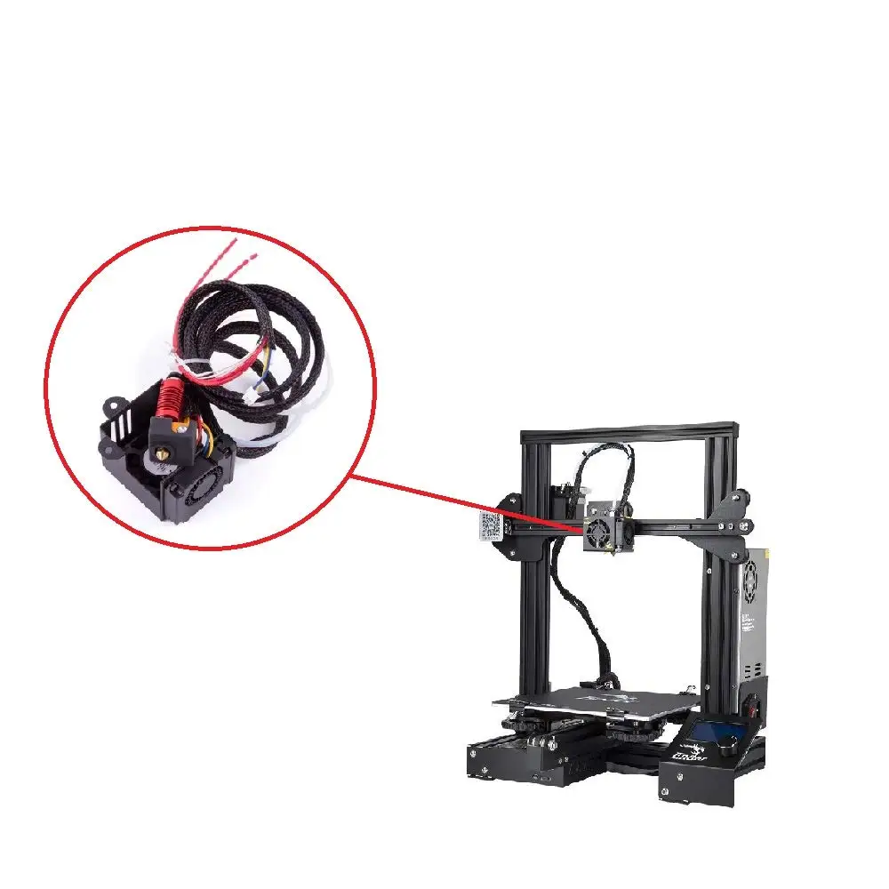 Hotend 24V 40W Full Assembled Extruder Kit Accessories with Silicone Cover for Ender 3, Ender 3 Pro 3D Printer