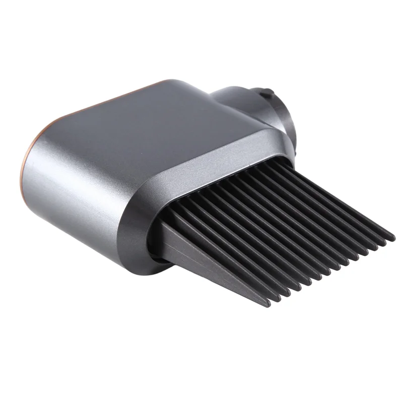 A05G-1 PCS Styling Air Nozzle Gray & Gold With Wide-Tooth Comb Attachment For Dyson Airwrap HS01 HS05 For Curly And Coily Hair