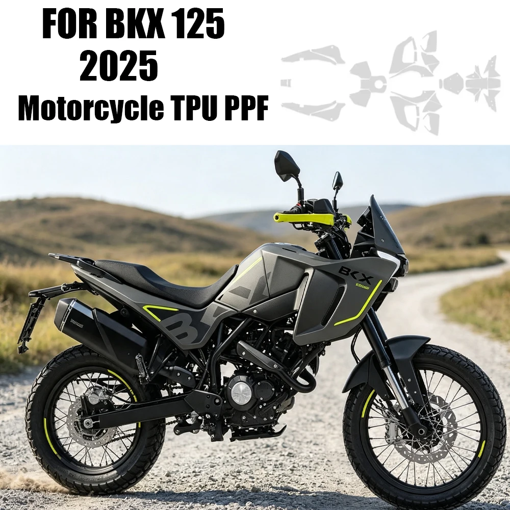 For BENELLI BKX 125 PPF TPU 2025 Paint Protective Film Motorcycle GLOSSY MATTE Transparent Protection Film BodyKIT FIT BKX 125
