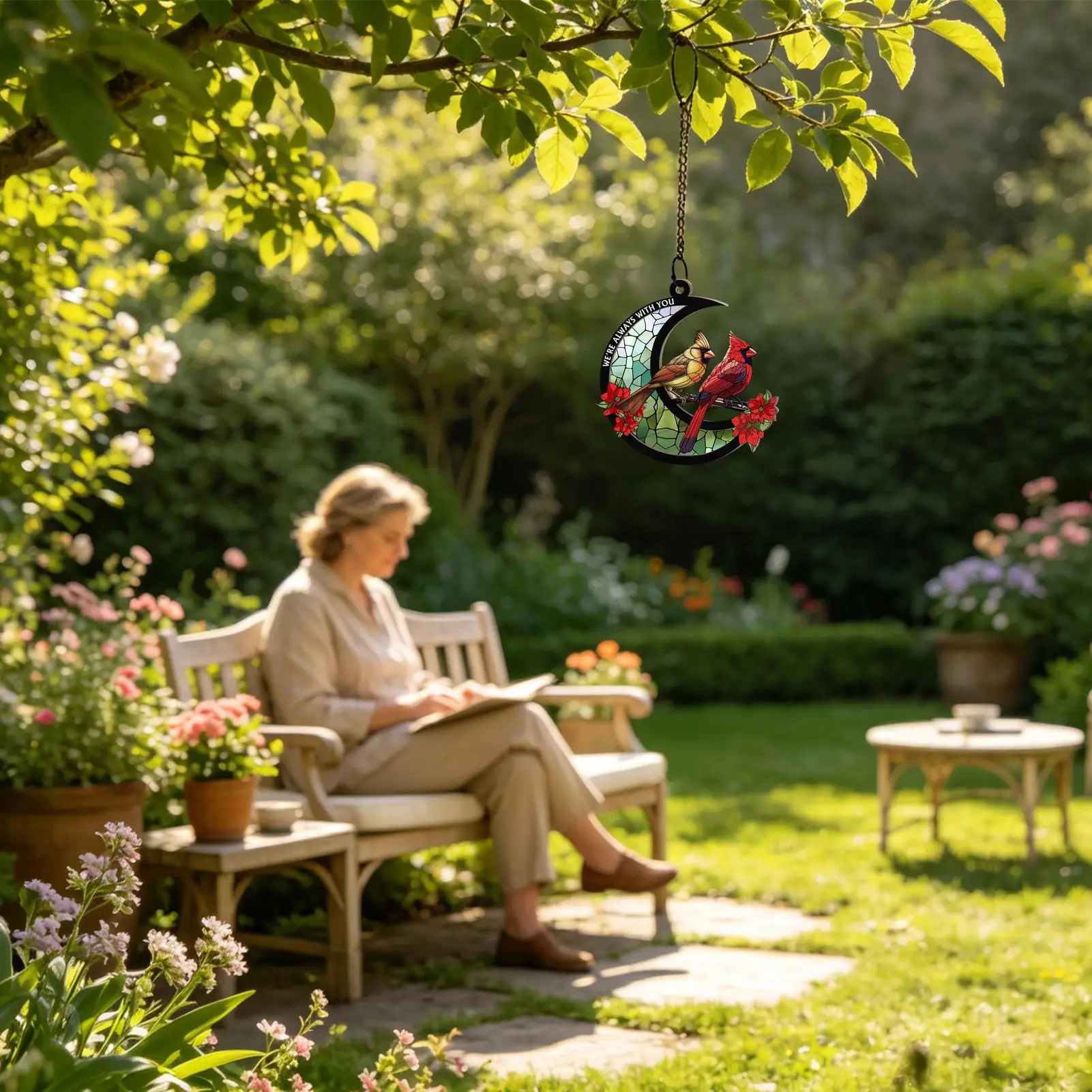 Bird Suncatcher For Window Acrylic 2d Flat Hangable Pendant Bird Sun Catcher For Home Garden Balconies Kitchen Patio Lawn
