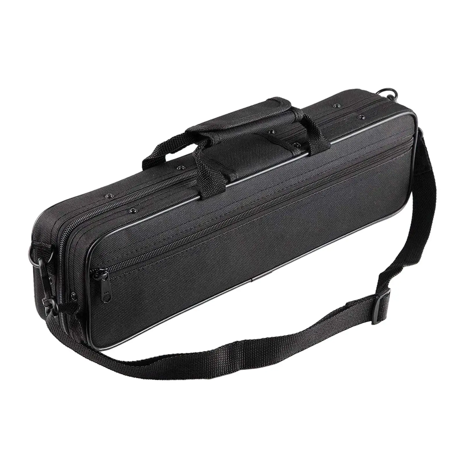 Flute Carry Case Wear Resistant Canvas Shoulder Strap Adjustable Strap Orchestra Instrument Waterproof Gig Bag Flute Protect Bag