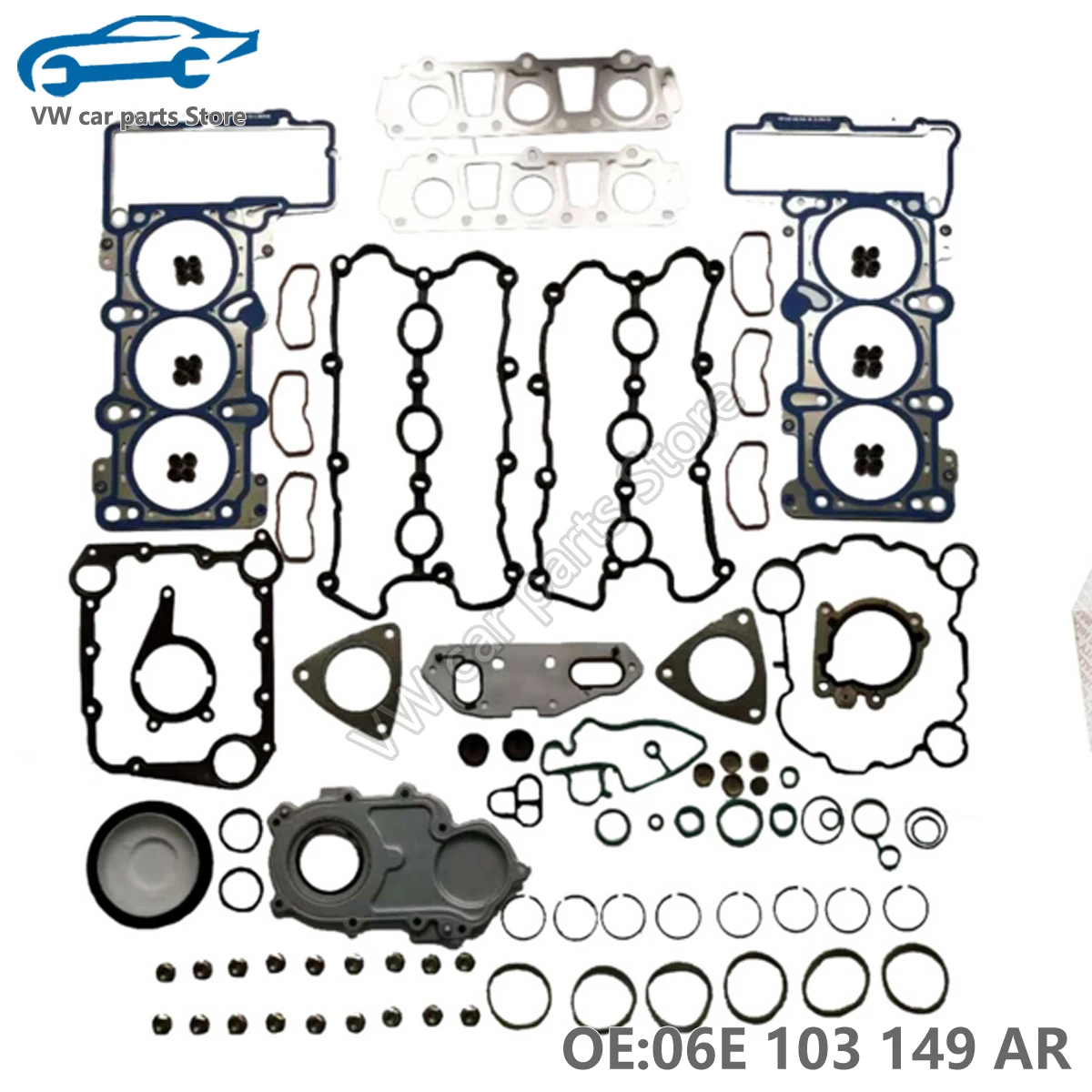 Engine Rebuild Overhaul Gasket Seals Kit For Audi A6 A7 C7 2.8 FSI V6 CHVA CVPA 06E103148AR 06E103149AR 06E103483P 06E103484N